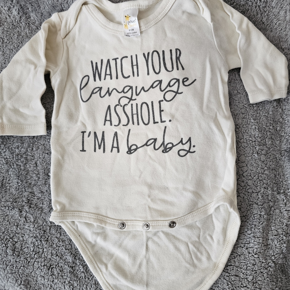 Charming Cream Baby Bodysuit